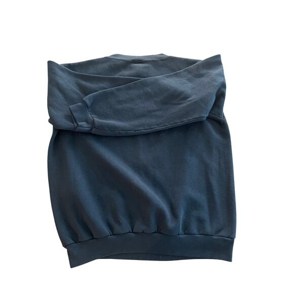 Vintage 90s Big Buck Hunting Deer Black Pullover Crewneck Sweatshirt-Medium - Picture 2 of 6